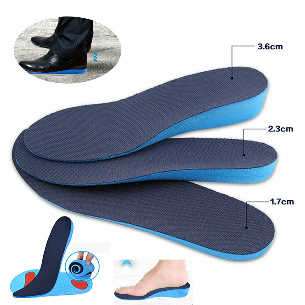 Sport Schoen Lift Unisex Orthopedische Arch Binnenzool Hoogte Verhoog Inlegzolen Hak Inser Pad Taller Lift Up 1.7 -3.6cm