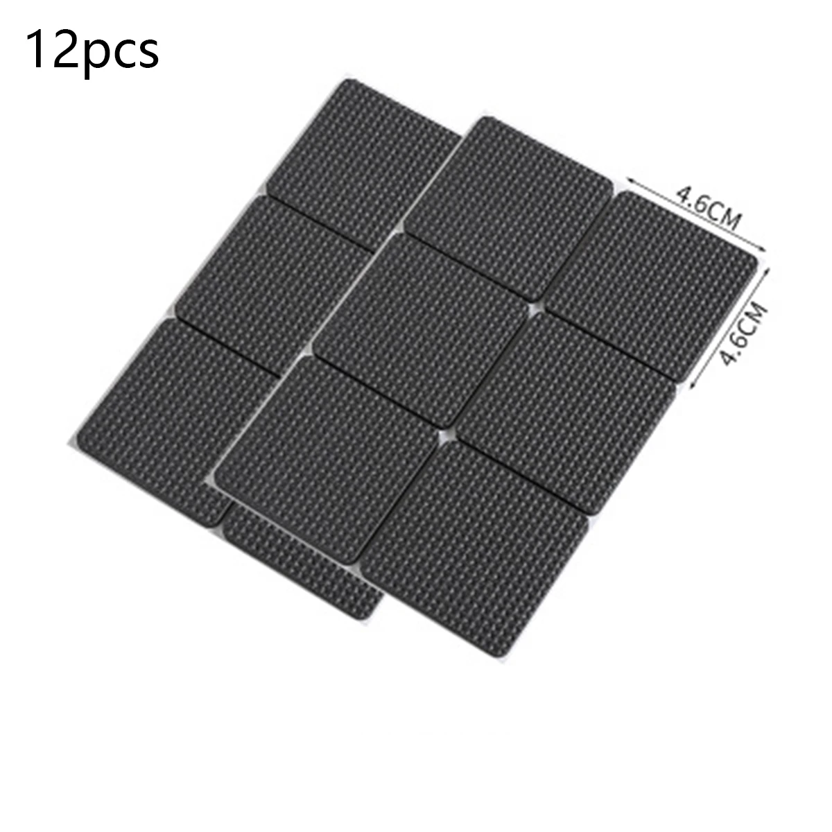 Tafelpoot Mat Protector Rubberen Pads Peeling Sticker Antislip Stoelpoot Sofa Tafel Voeten Mat Rond/Vierkant 2-48 Stuks: Bright Chrome