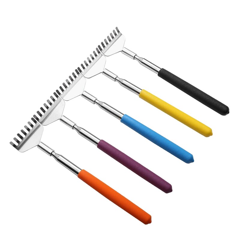 5- pack telescopische rugkrabber, intrekbare krabber, uitschuifbare massage-instrumenten