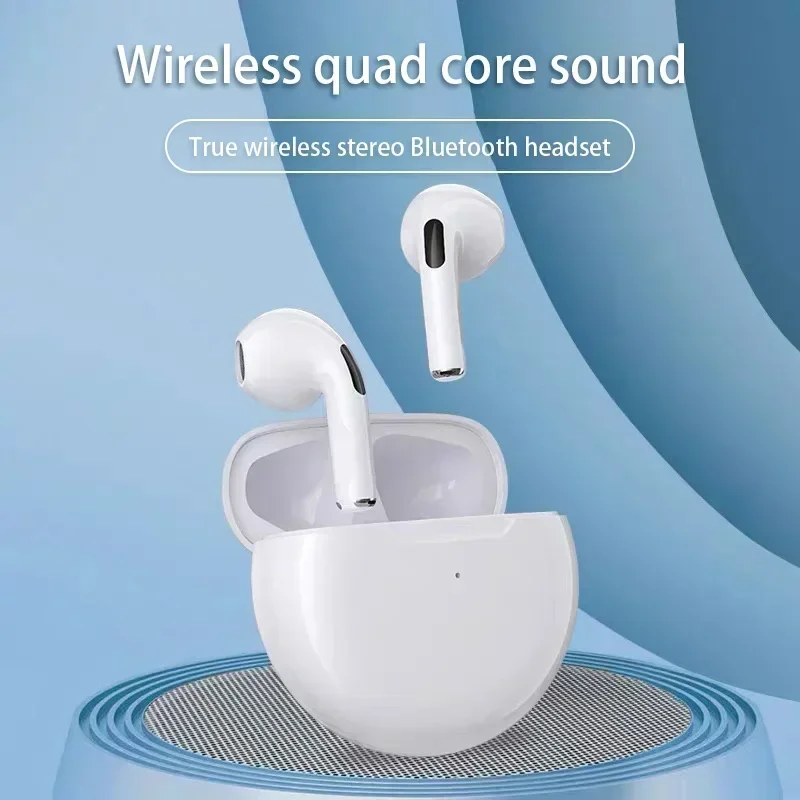 Profi 6 TWS Bluetooth-Kopfhörer für iPhone, kabelloses Bluetooth-Headset, Ohrhörer mit Geräuschunterdrückung und Mikrofon, Profi6 kabellose Kopfhörer