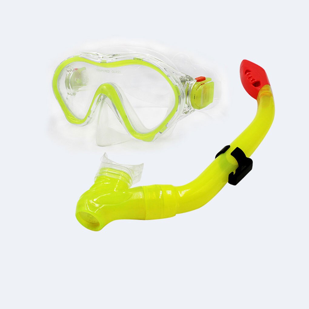 BOIHON Children Submersible Goggles Deep Sea Snorkeling Glasses Half Dry Breathing Tube Swimming Breathing Silicone Mouthpiece