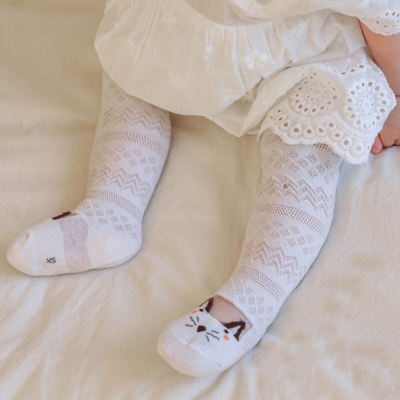 Cartoon Baby Panty Zachte Katoen Kinderen Panty Zomer Mesh Baby Meisjes Panty Panty Ademend Dunne Peuter Panty