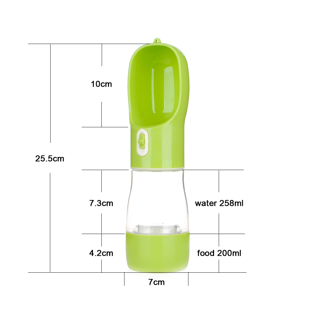 Hond Waterfles Feeder Kom Draagbare Water Voedselfles Huisdieren Outdoor Reizen Drinken Hondenkommen Waterbak voor honden: YELLOW