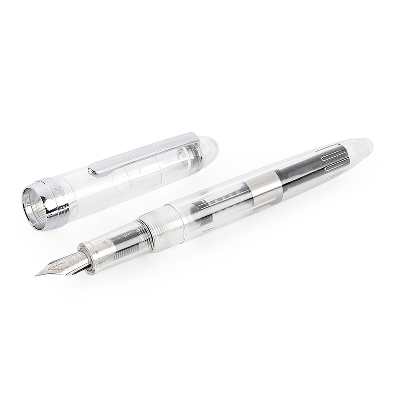 Jinhao 992 stylo plume en plastique Irautita spirale ronde transparente école étudiant bureau papeterie stylos à encre de