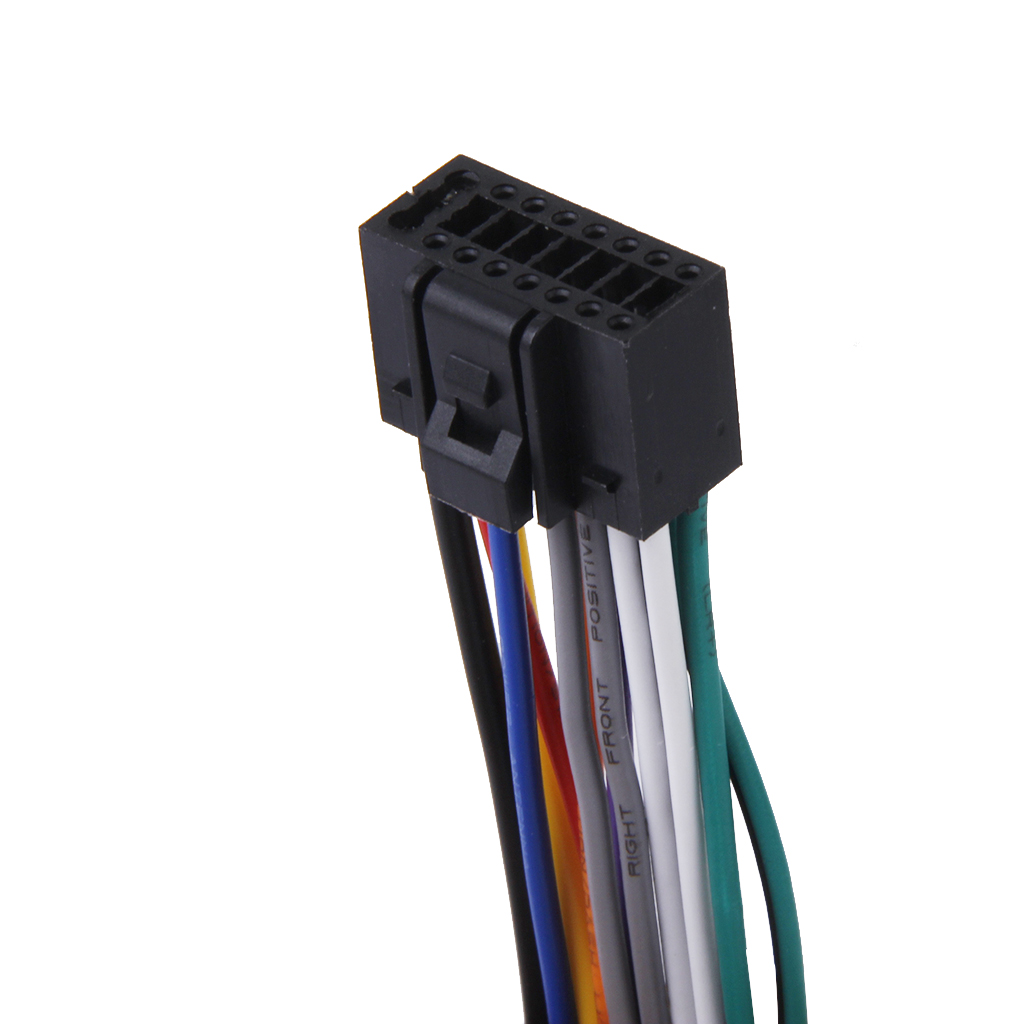 Arnés de cables estéreo para Radio de coche, Cable de enchufe de instalación, Conector de 16 Pines, arnés de cables adecuado para estéreo de coche Kenwood