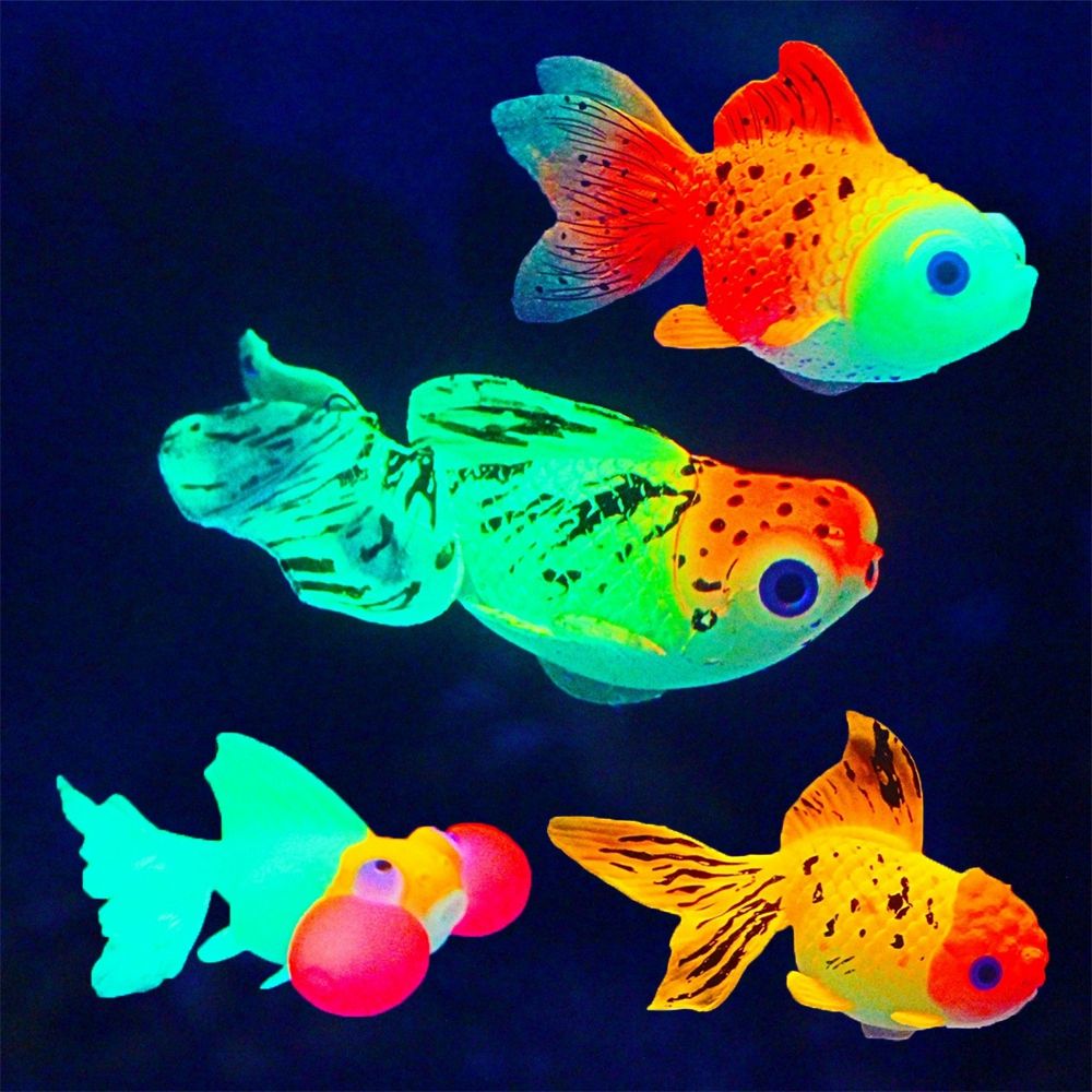 Siliconen Oceaan Lichtgevende Goudvis Aquarium Nachtlampje Simulatie Vis Onderwater Ornamenten Aquarium Landschap Kunstmatige Vis