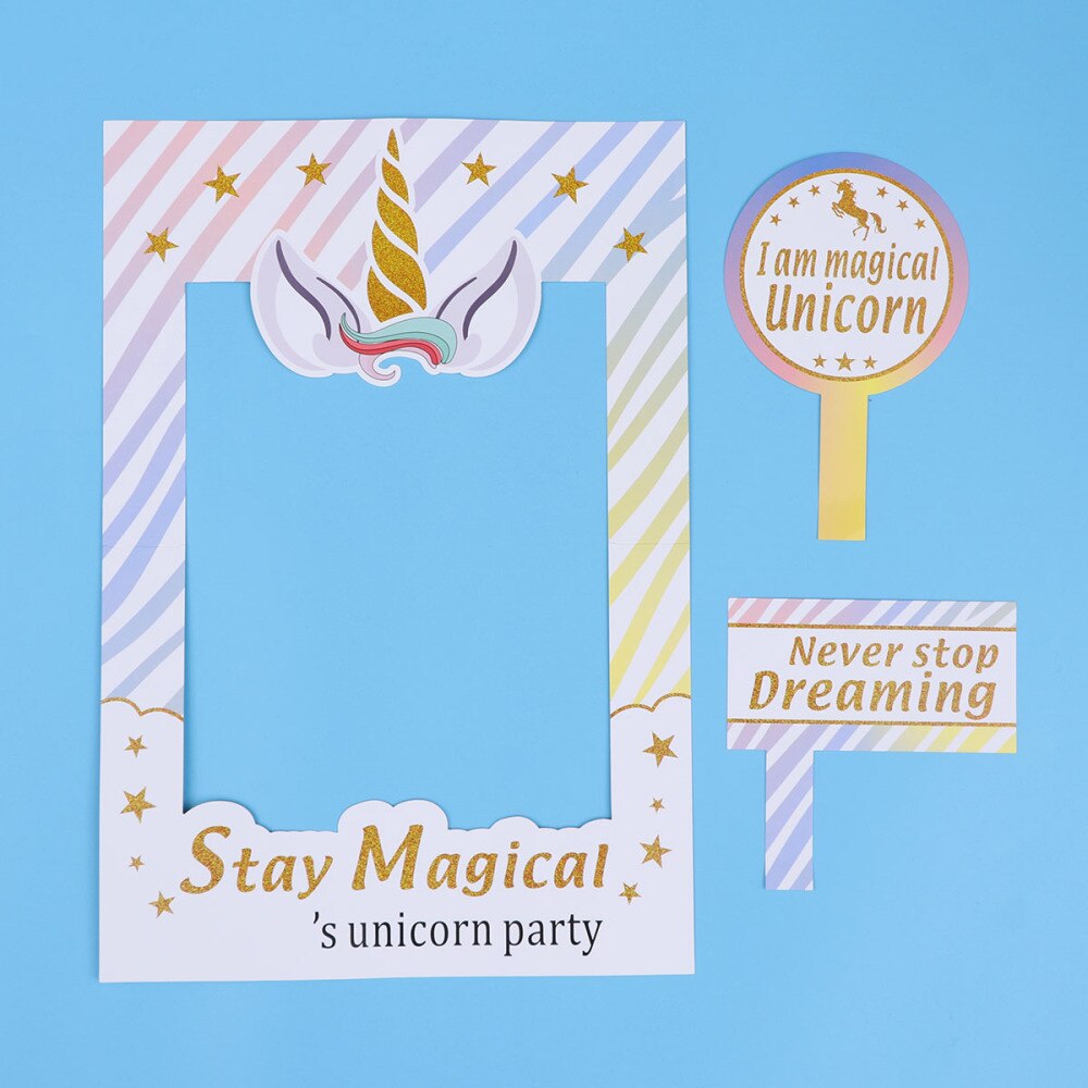 Magical Rainbow Photo Frame Props Photo Booth Props Party Supplies For Baby Shower Birthday Party Favor