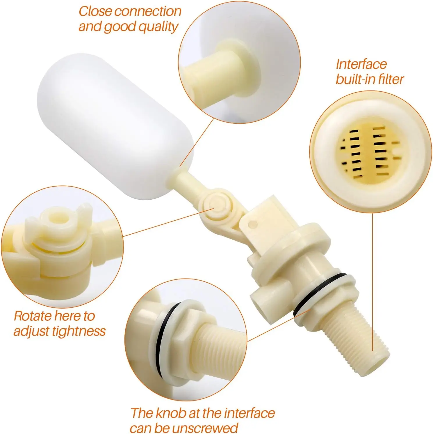 Caravan Motorhome Autofill Mains Water Adapter Replacement Float Valve for Aquaroll Aquaruis Rolly Poly Automobiles Parts