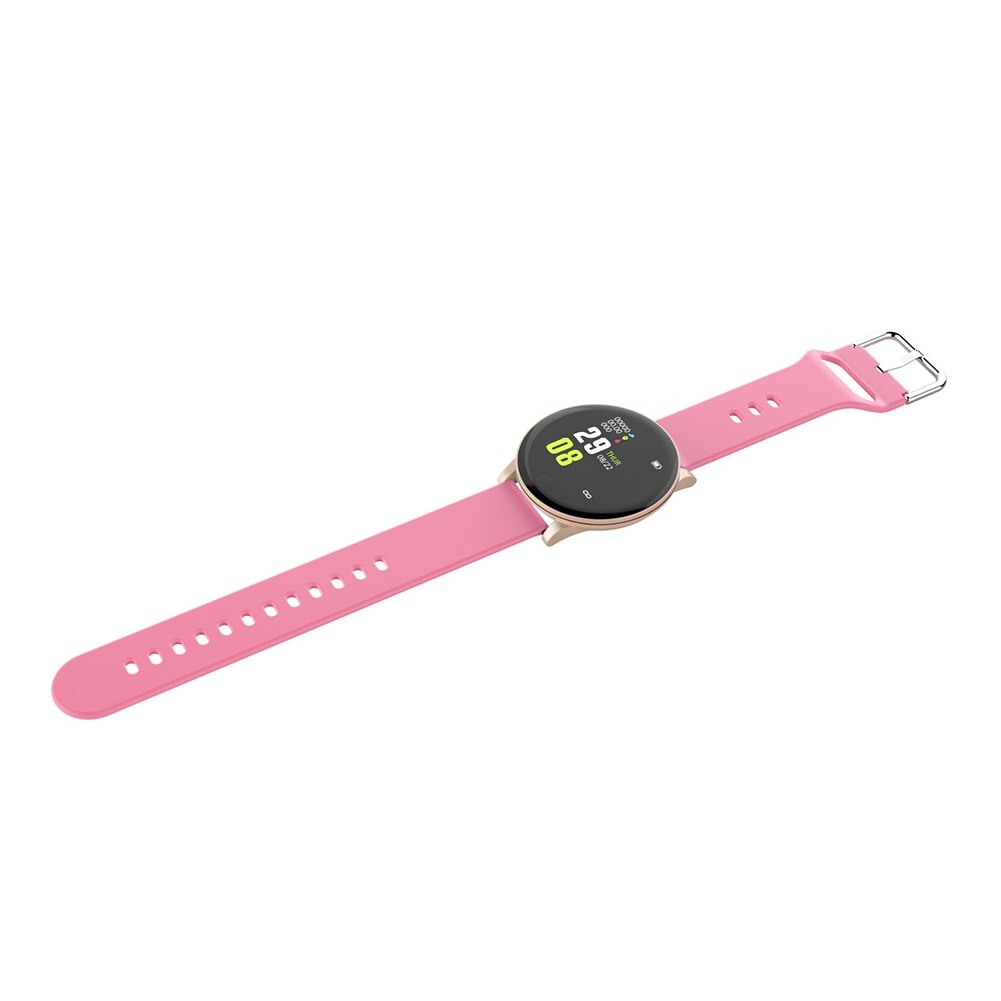 Vandtæt smartwatch mænd blodtryk kvinder sport puls fitness tracker armbånd til android ios smart watch runde