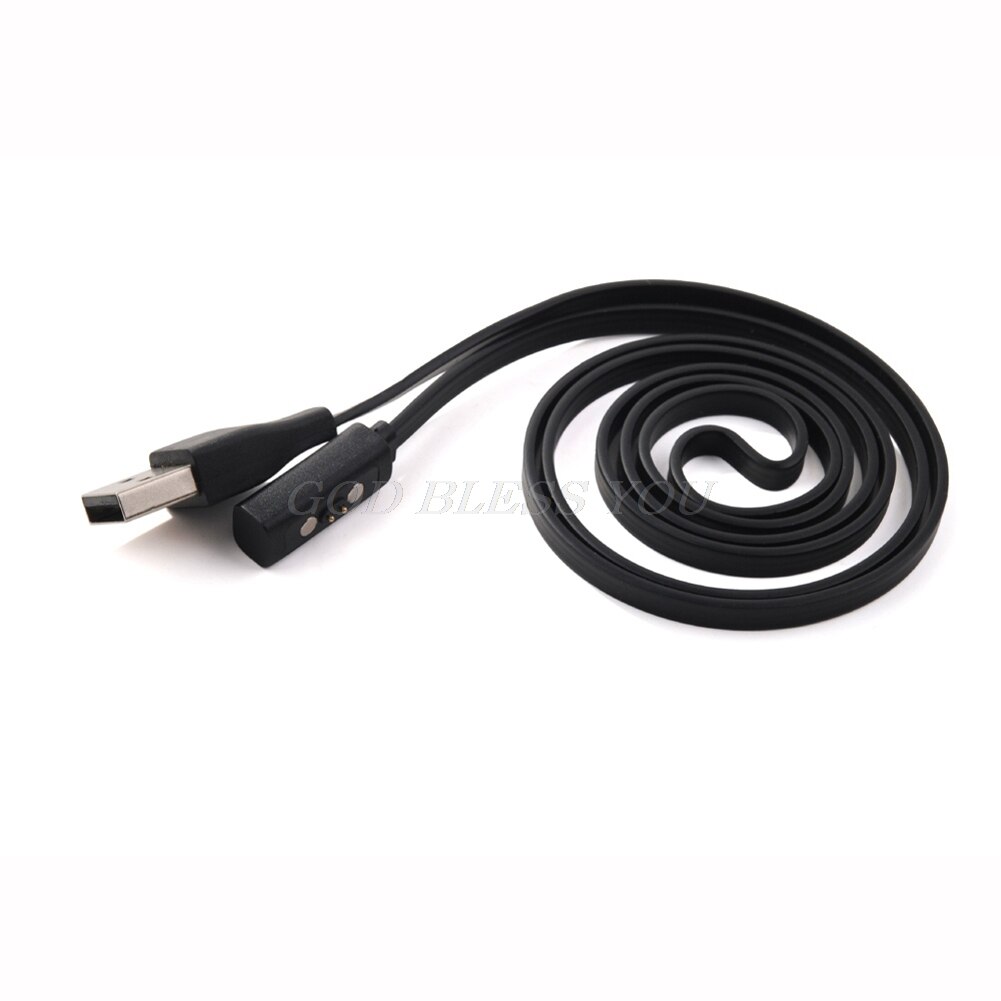 Zwart Usb Charger Charging Cable Voor Pebble Tijd Ronde/Tijd Smart Horloge/Tijd