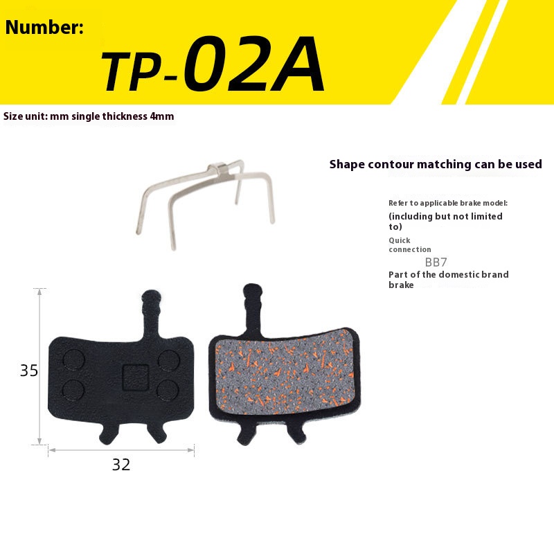 1 par de pastillas de freno de disco hidráulico de bicicleta semimetálica, piezas de bicicleta de montaña MTB, pastilla de freno de disco de resina para BB5 M355 M446: Morado