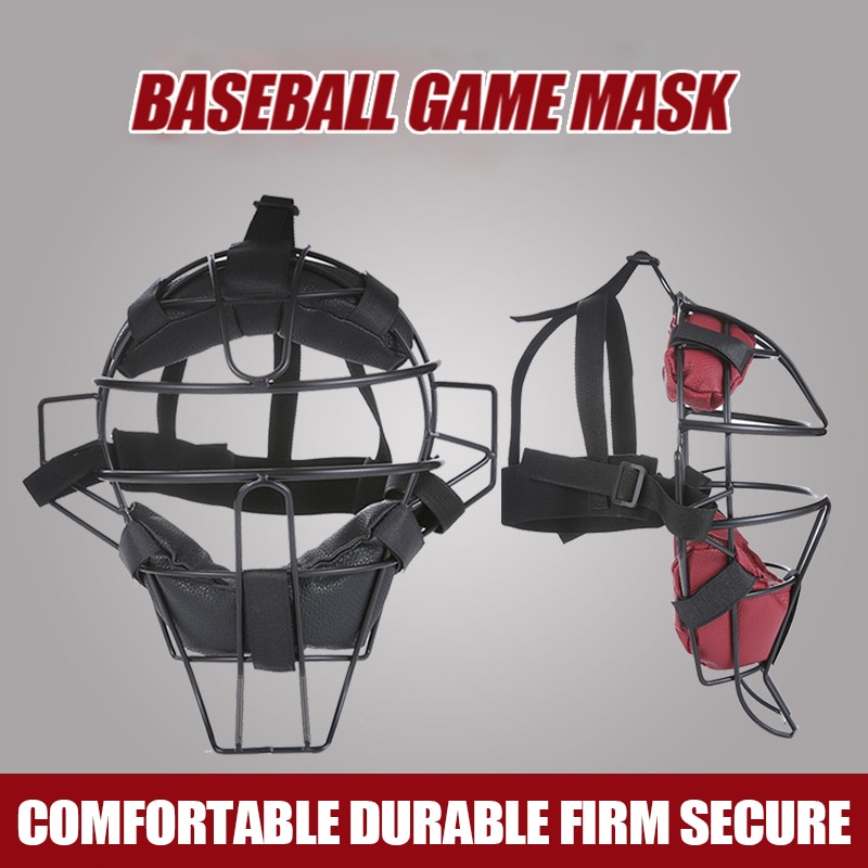 Baseball beskyttelsesmaske casco beisbol softball stålramme strejke ansigtsmaske hovedbeskyttelse hjelm bord baseball udstyr