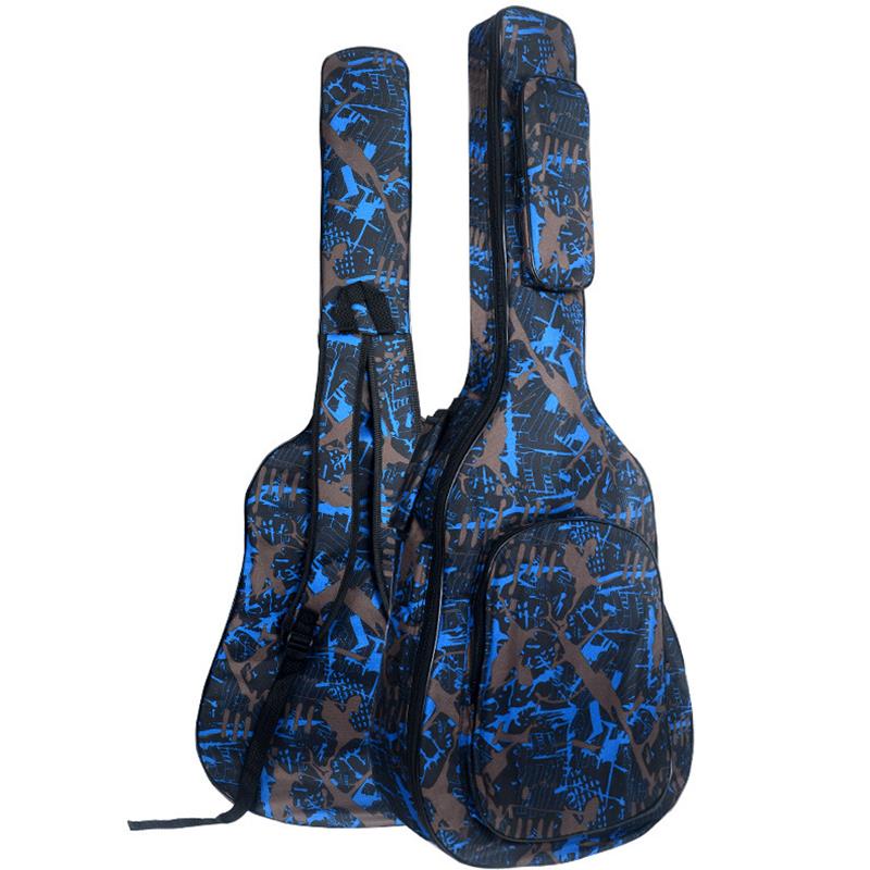 40/41 zoll Gitarre Tasche Tragen fallen Wasserdicht Nicht-Unterhose Bass Oxford Akustische Volk Gitarre Große Tasche Abdeckung mit Doppel schulter Riemen