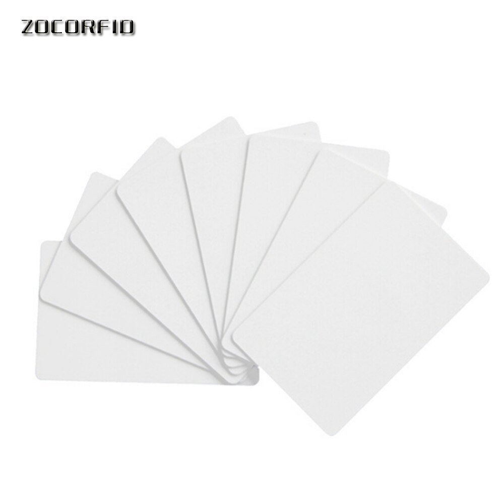 10 stk hvidt inkjet printbart tomt pvc-kort til medlemskort klubkort id-kort printet af epson eller canon inkjet printere  cr80: Default Title