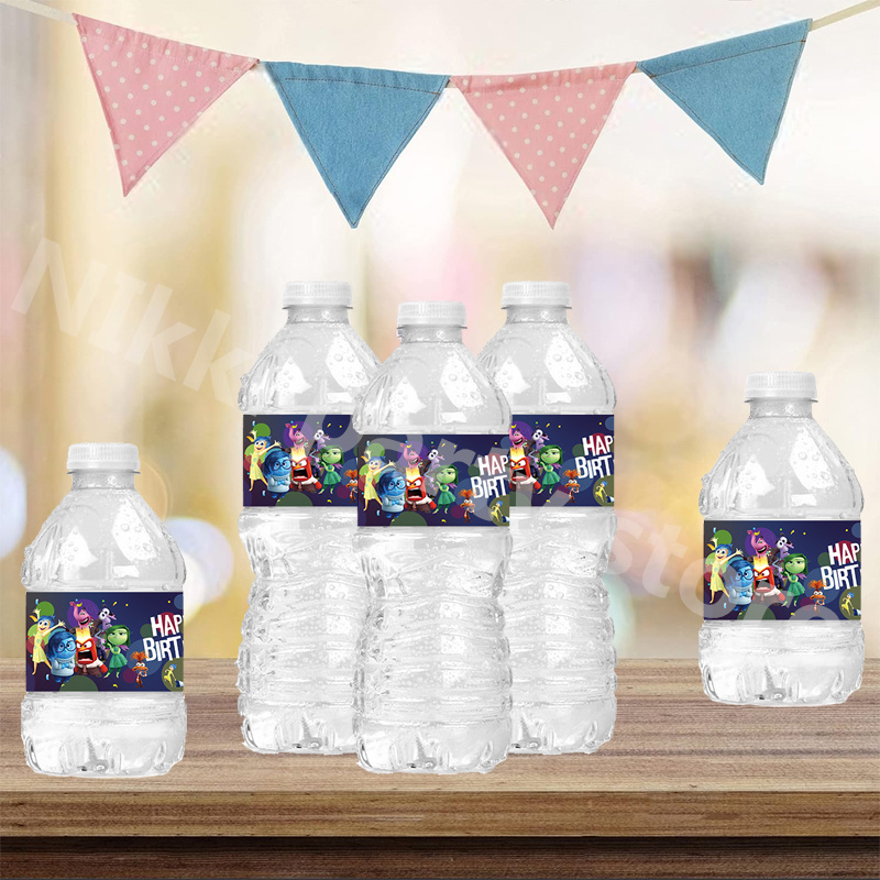 Pegatinas interiores para exteriores, etiquetas para botellas de agua, decoraciones, pegatina impermeable, recuerdo de , decoración de cumpleaños para Baby Shower ﻿