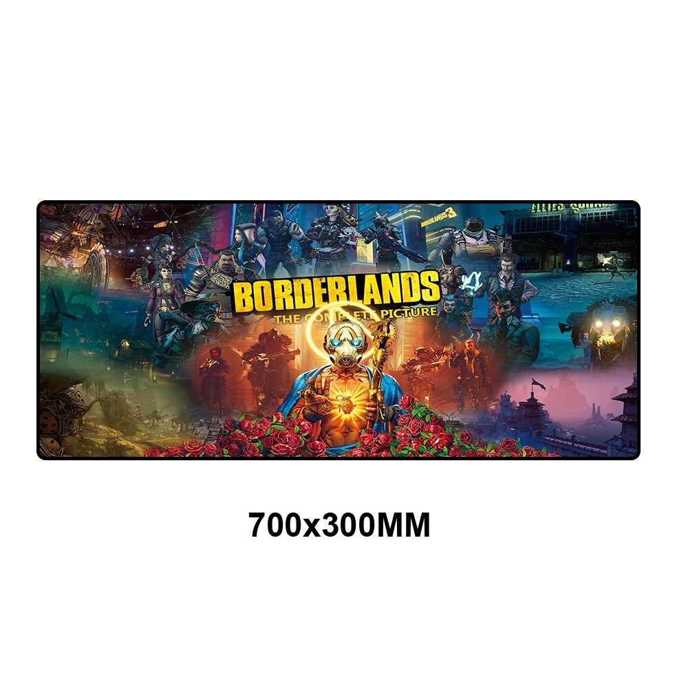 Borderlands Mouse Pad Grote Gaming Mousepad Computer Spelen Pad Game Desktop Pc Muismat Groot Bureau Mat Kantoor Xl Gaming padmouse: WZZD-005