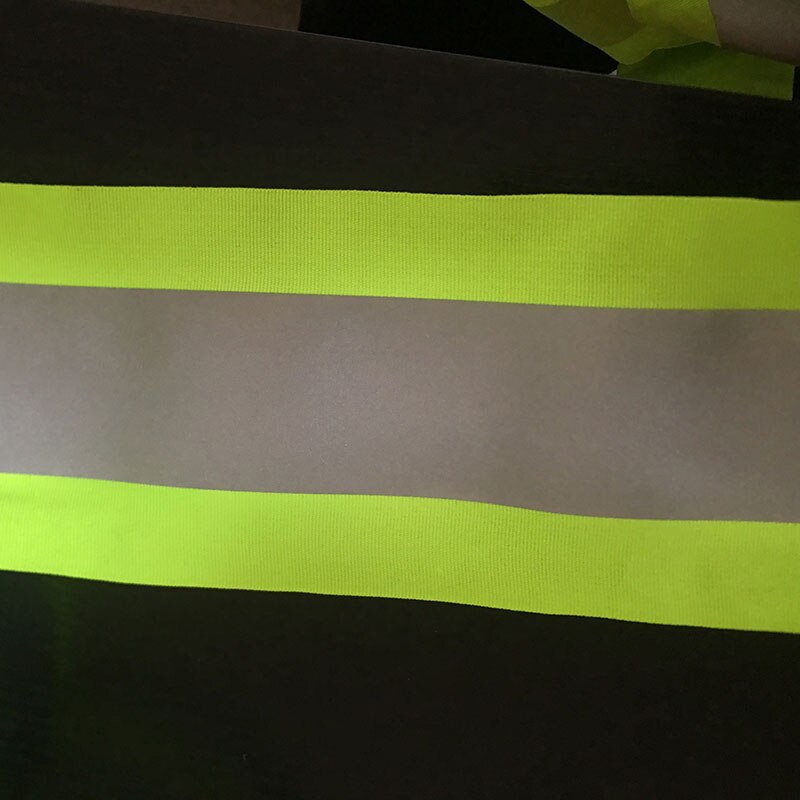 5m x 10cm Reflective Fabric Strip for Safety Clothes Sewing Warning Tape Reflective Cloth Material for Bags Hats Accessories