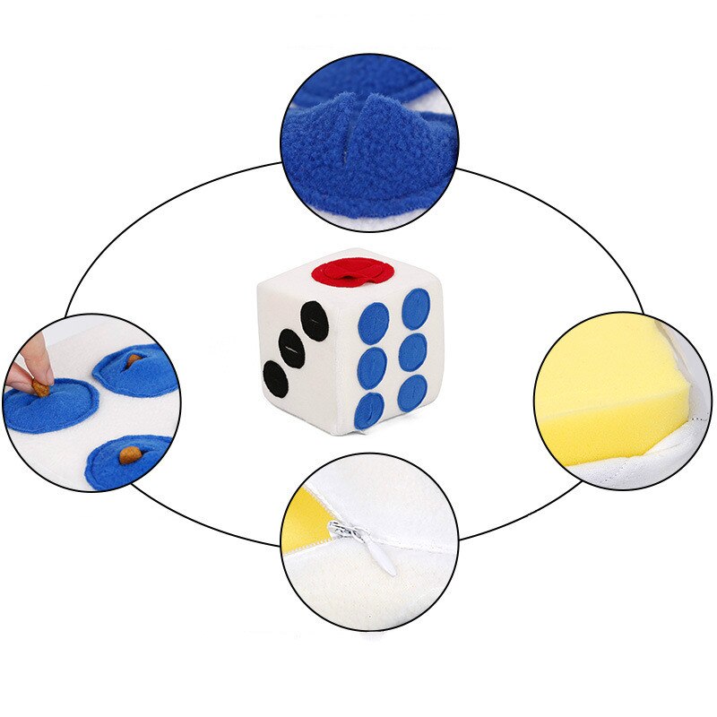 Huisdier Teddy Puzzel Tibetaanse Voedsel Speelgoed Hond Franse Bulldog Knuffel Kleur Dobbelstenen Poedel Pop Training Spelen Sniff Dierbenodigdheden