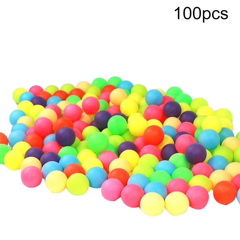 100 Stuks Gekleurde Ping Pong Ballen 40Mm Entertainment Tafeltennis Ballen Kleuren Voor Game En Activiteit Kleur