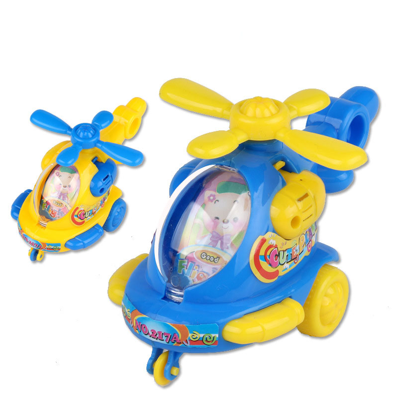 1 stk klassisk tegneserie reb helikopter børn underholdning oprulningslegetøj søde roterende propel køretøjer legetøj