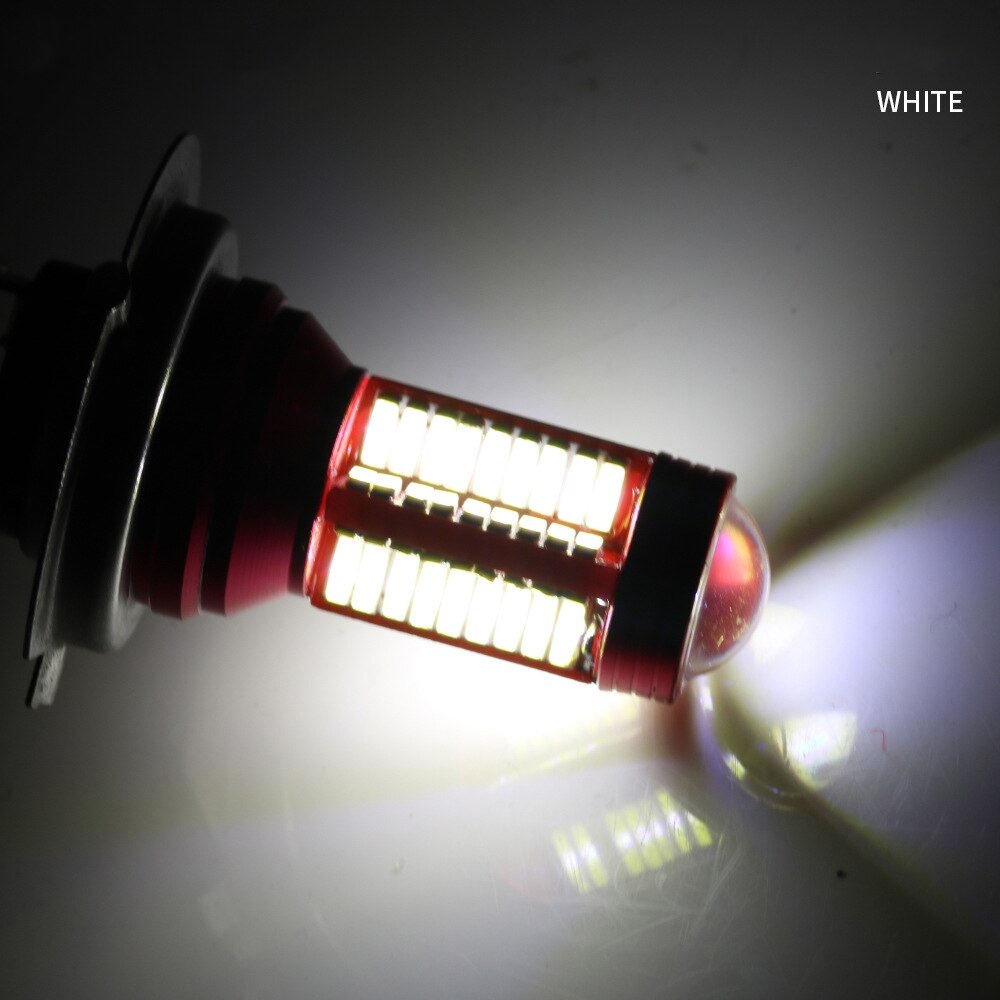 QCDIN 2 uds H7 bombillas LED de faro delantero de coche LED 9005/9006H8/H11/H3/H4/H7 6000 Auto LM faro blanco antiniebla DC 12V
