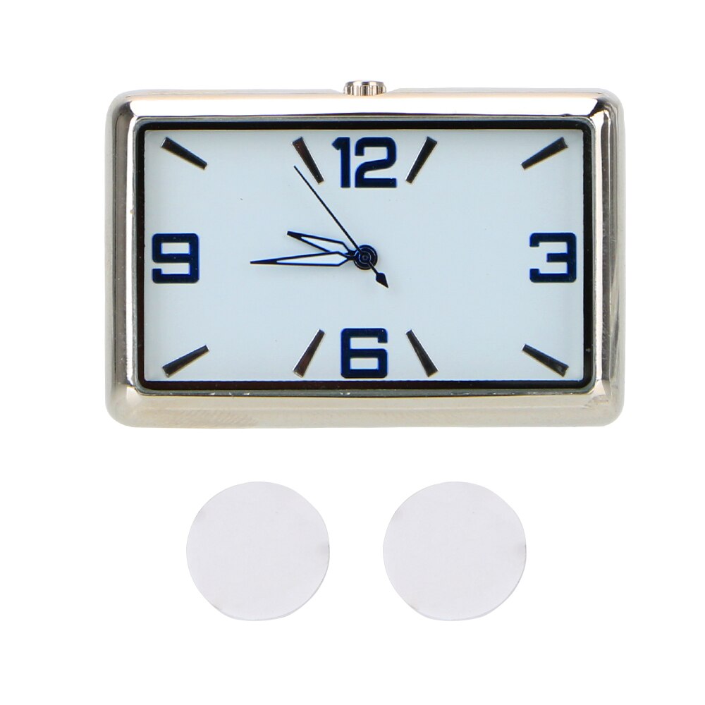 Auto Decoratie Klok Horloge Auto Interieur Elektronische Quartz Horloge Dubbelzijdig Sticker Auto Decoratie