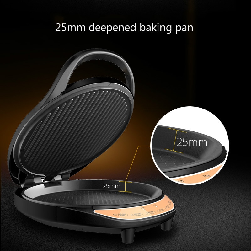 220V electric baking pan household double-sided heating pancake pan automatic power-off pancake pancake machine