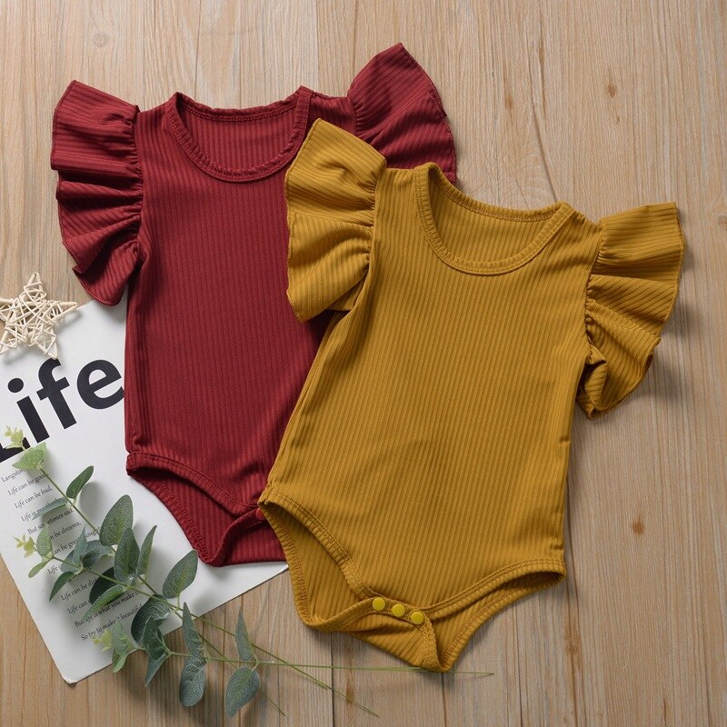 2020 nye nyfødte baby pige drenge bodysuits shorts ærmer jumpsuits bodysuit tøj outfits soldragt spædbørn tøj