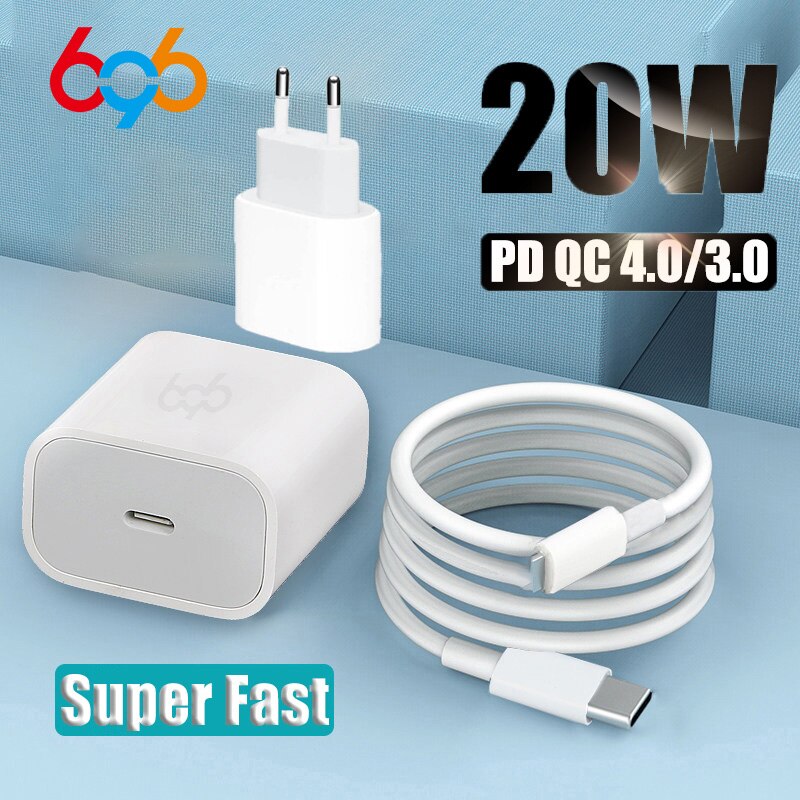 20w 18w usb c-lader voor iphone 12 pro max 11 xs xr snellader type c  qc 3.0 on xiaomi snellader voor mobiele telefoon