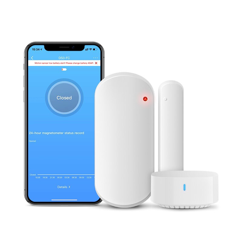 Broadlink-Kit de alarma WiFi para el hogar, sistema de seguridad inalámbrico, Sensor de puerta S3, Hub para seguridad inteligente
