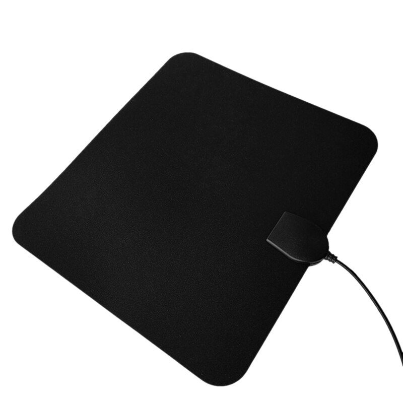 Digital TV Antenna Booster Active Indoor Aerial HD Flat TV Antenna Signal Amplifier,Black