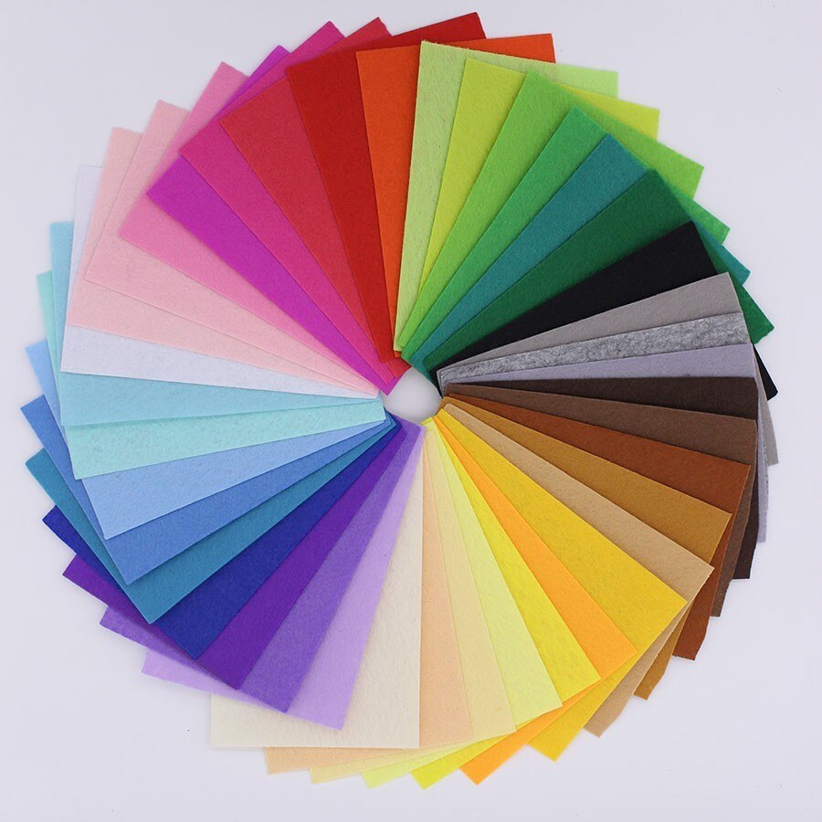 80 Stks/partij 1 Mm Vilt Stof Polyester Stof, Handwerken, Diy, Naald, Naaien, Vilt Doek, vilt Ambachtelijke, Doek Stoffen Fieltro Feltro A6