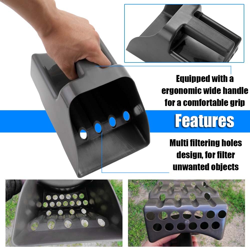 Metal Detecting Bucket Sand Shovel Stone Scoop for Metal Detector Accessories