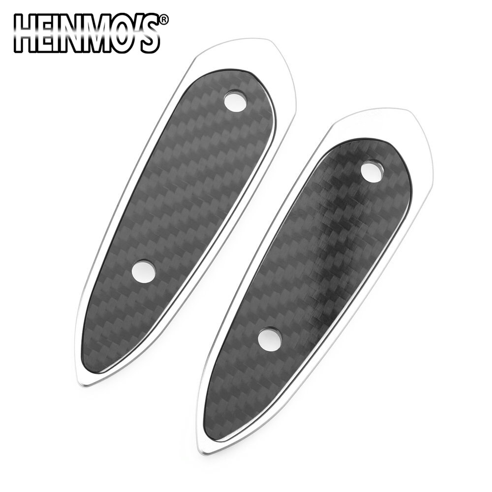 Soporte de espejos retrovisores laterales para motocicleta, accesorios de moto, tapas de agujero para espejo, para Yamaha YZF R3 YZF R25: Plata
