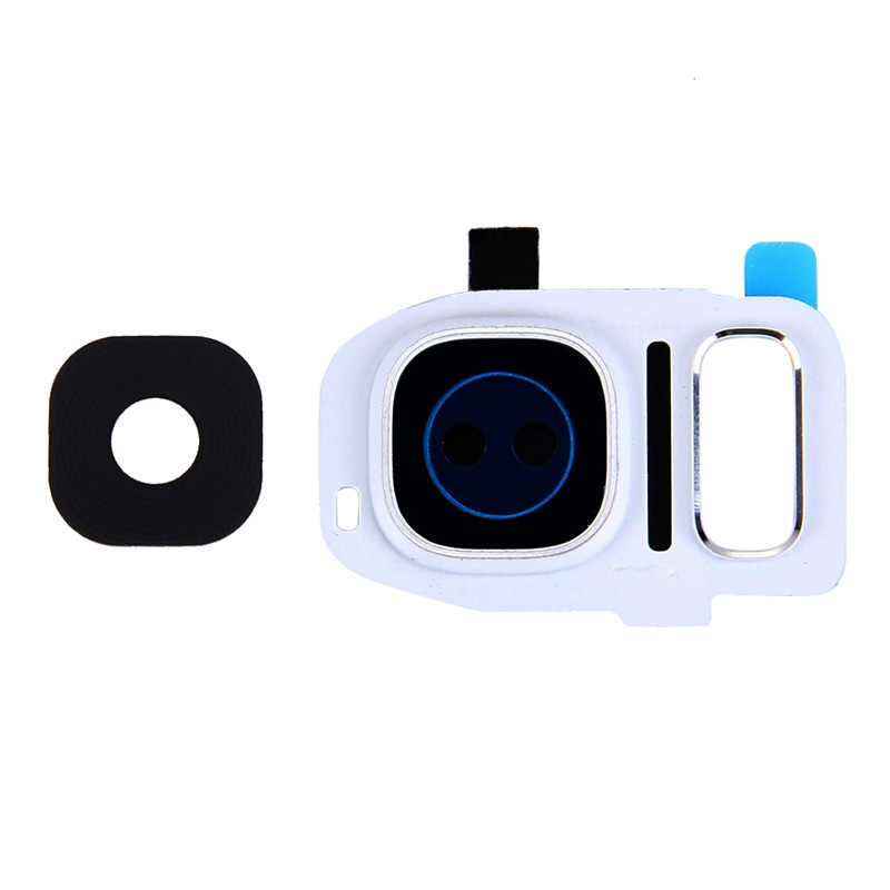 voor 10 stks Camera Lens Covers voor Galaxy S7 Edge/G935 Reparatie, vervanging, accessoires: WHITE