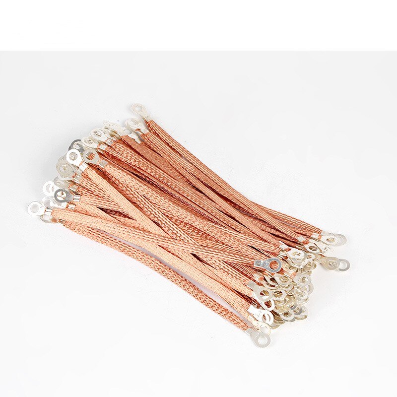 3PCS Span cable / bridge connection ground wire copper braid copper clad aluminum2.5/4/6square 200mm / 250mm / 300mm