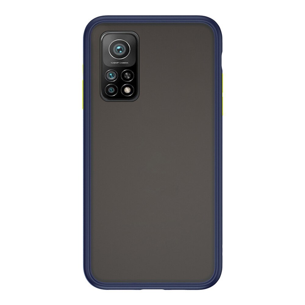 Para xiaomi mi 10t pro caso à prova de choque em xiomi mi10t armadura matte caso protetor do telefone mi10tpro tpu pele sentir capa escudo coque: For Mi 10t / blue