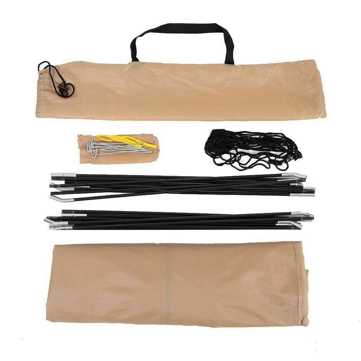 Single Shower Tent Beach Fishing Outdoor Camping Toilet Tent Outside Privacy Changing Room Shelter with Tote Bag and Accessories