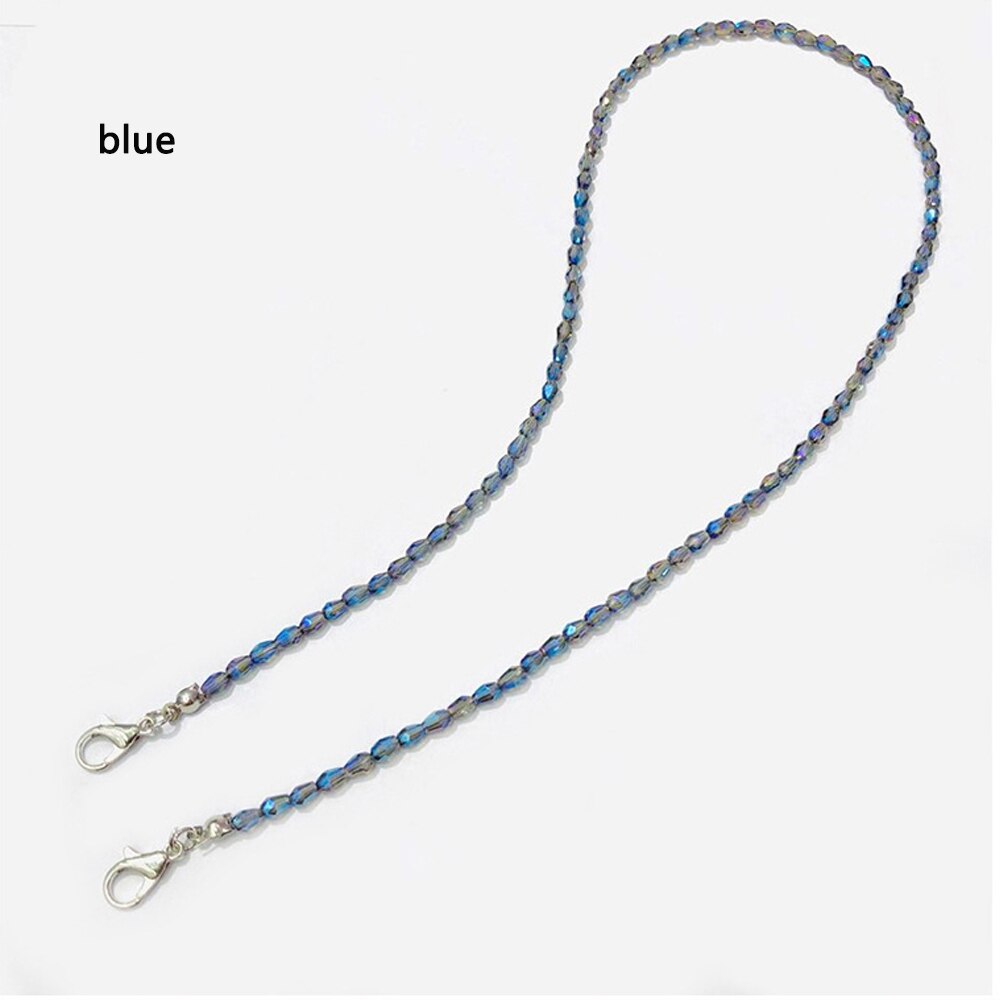 1 stuk masker houder riem anti-verloren bril ketting leesbril ketting lanyard unisex zonnebril touw clip vast brilmontuur: blue1
