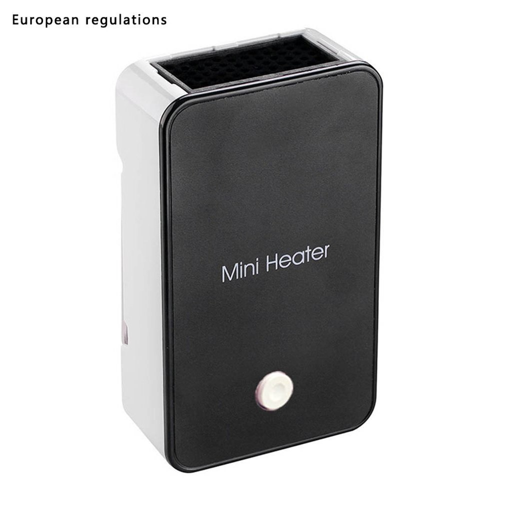 Mini Heater Kantoor Draagbare Desktop Kleine Kachel Student Slaapzaal Kleine Power Speed Heater: black