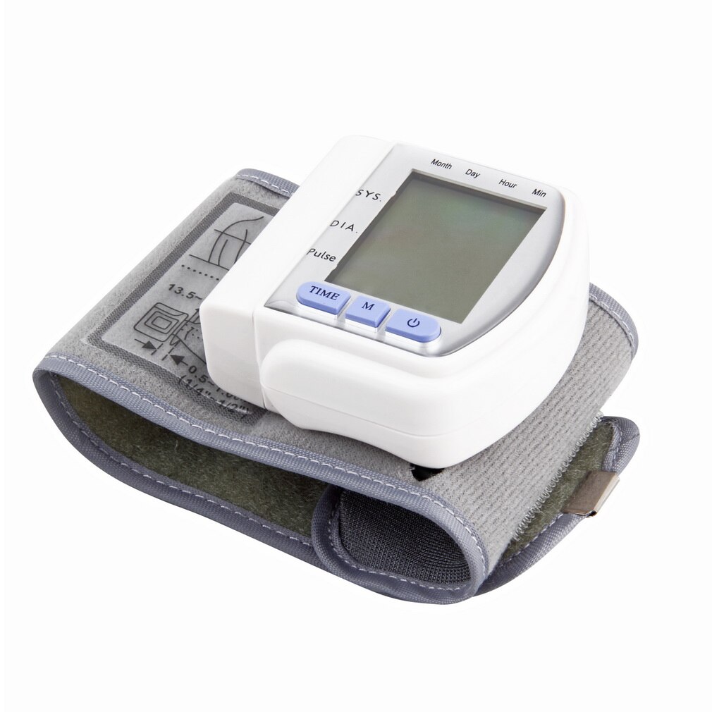 Cuidado de la salud, tonómetro automático de muñeca con Chip alemán, medidor de tonómetro Digital para medir y medir la frecuencia cardíaca,