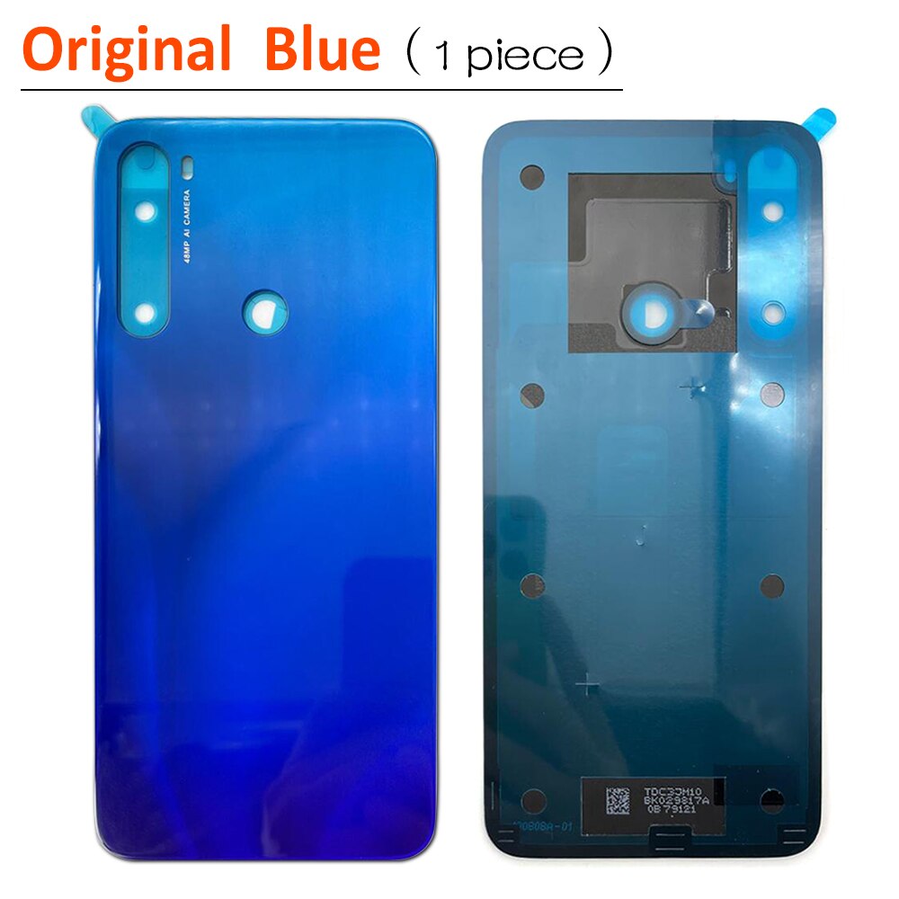 Zapasowa szklana tylna obudowa baterii z samoprzylepna naklejka tylna obudowa baterii taśma klejąca do Xiaomi Redmi Note 8 Pro: Note8 Blue Original