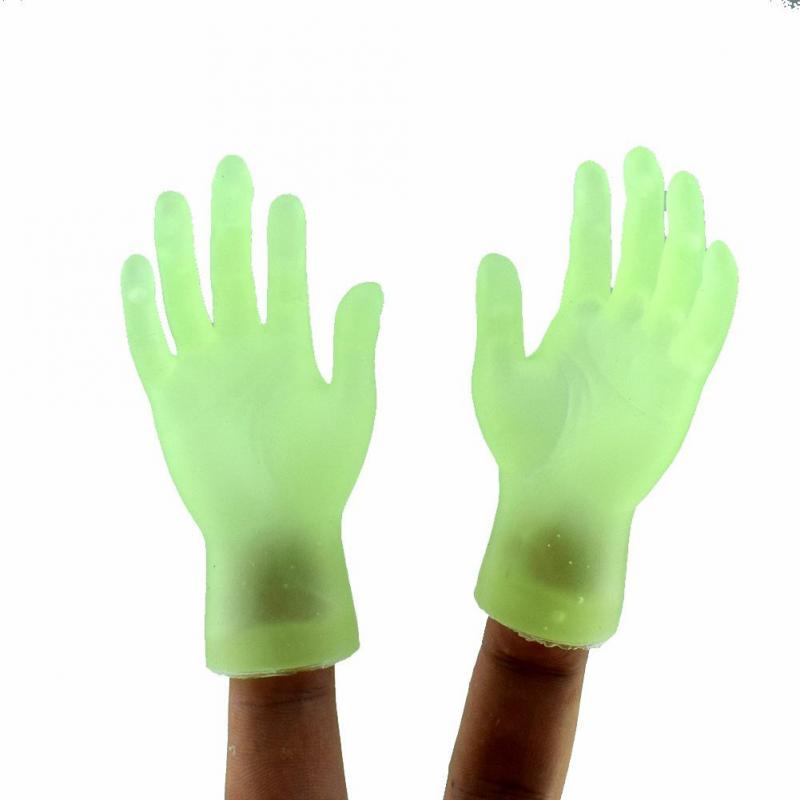 2/10 pcs/set Screepy Mini Finger Hands Tiny Left Right Hand for Rolled cat artifacts Fingertips: 06  2pcs