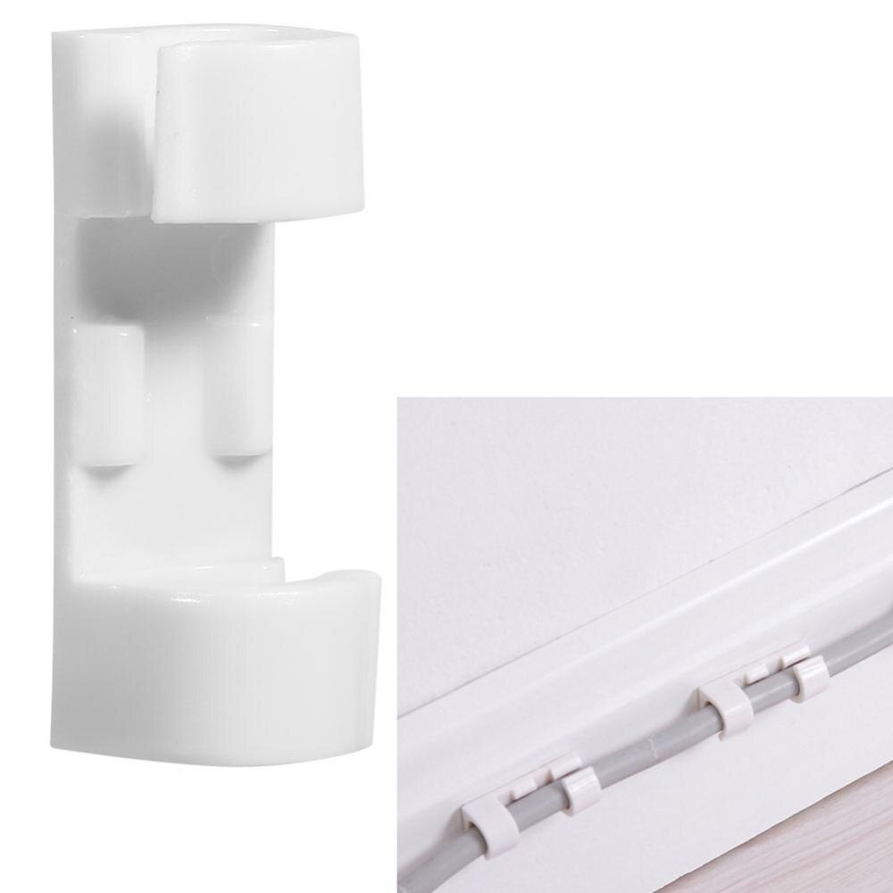 Ganchos y rieles ajustables para cables eléctricos de 20 piezas, organizador de cables de datos adhesivos de 3M, soportes de amarre, organización de almacenamiento para el hogar