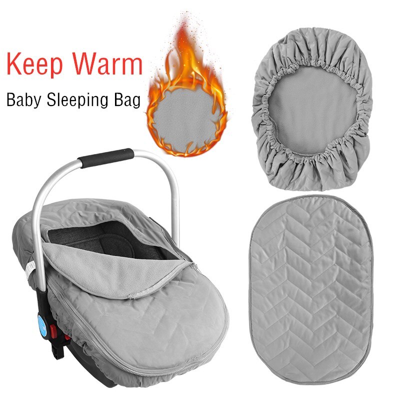 Fleece baby korg bilstol täcker vinter tjocka sammet höst varma newbrons kokong korg fotmuff i baby resor utomhus