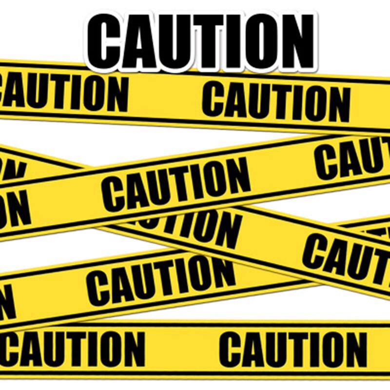 5m Caution Pay Attention To 5m Caution Pay AttentioTrunk Sticker Warning Line Warning Strip Sticker Dangerous Paste Carton Stick