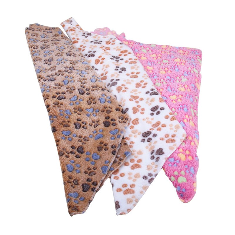 Pawstrip Hundetæppe Lille Hund - 60x40cm / 80x60cm - Blød Coral Fleece - Håndvask