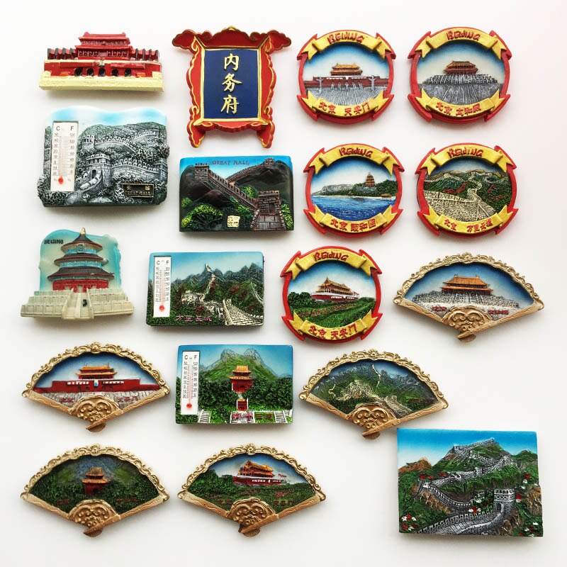 3d tourism commemorating fridge magnets great wall of Tiananmen Imperial Palace Beijing China Souvenirs collection