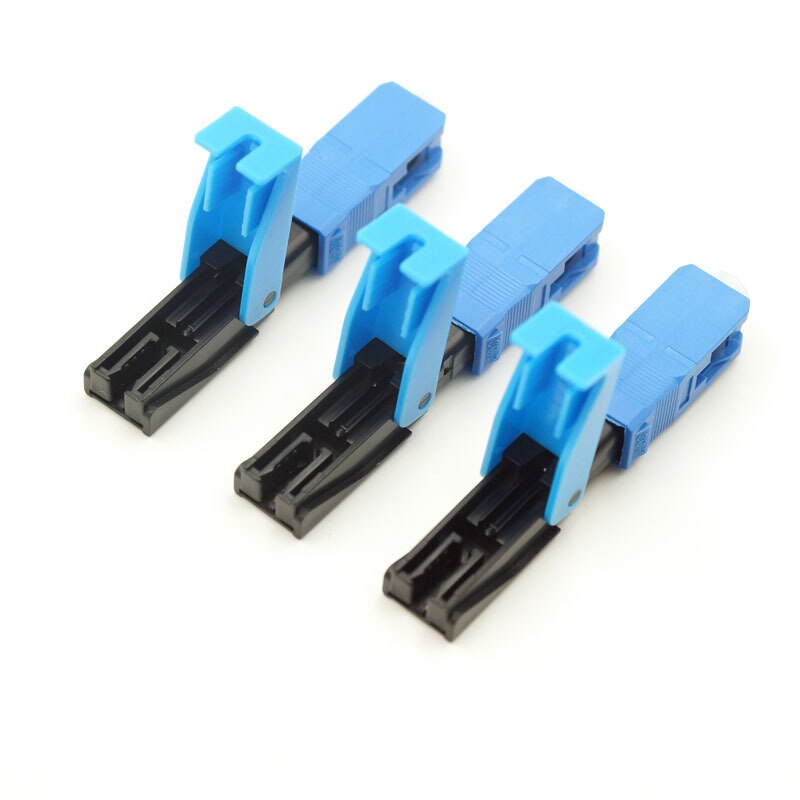 100PCS/box FTTH SC UPC Optical fiber quick connector SC UPC Embedded Fiber Optic SC Fast Connecto