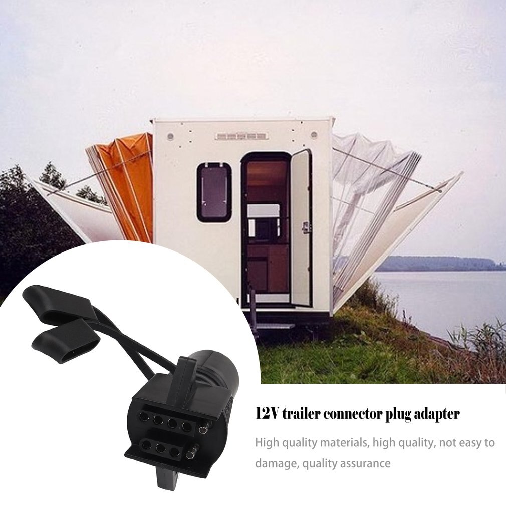 Multi-Tow 7 Pin to 5 Pin/4 Pin Flat Adapter Australian Trailer Plug Socket Truck Connector Trailer Signal Light Display